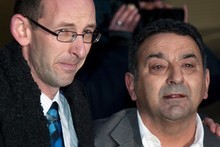 David Bain and Joe Karam after Mr Bain was found not guilty. Photo / Simon Baker David Bain and Joe Karam after Mr Bain was found not guilty. Photo / Simon Baker
