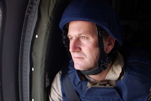 John Key during his visit to Afghanistan earlier this year. Photo / NZ National Party
