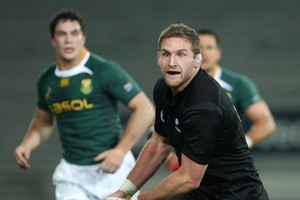The Springboks have had no answer to Kieran Read's ability to run with the ball and link play. Photo / Getty Images