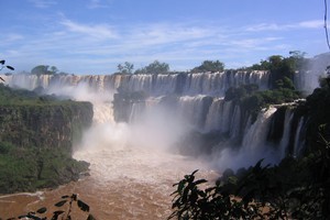 Iguazu Falls, located mostly in Argentina, are a full day's adventure that offers plenty of thrills and spills. Photo / Flickr