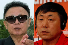 Kim Jong-Hun (right) has reportedly been sentenced to hard labour. Photos / AP Kim Jong-Hun (right) has reportedly been sentenced to hard labour. Photos / AP