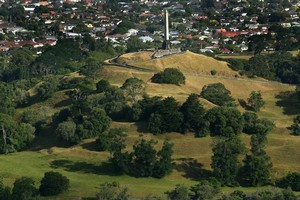 Aerial view of One Tree Hill. Photo / NZ Herald