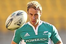 Jimmy Cowan will return to as the starting halfback after suffering a rib injury in the first Bledisloe Cup test. Photo / Getty Images Jimmy Cowan will return to as the starting halfback after suffering a rib injury in the first Bledisloe Cup test. Photo / Getty Images