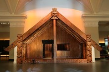 Hotunui, whare tupuna of Ngati Maru and the Marutuahu tribes, resides in the Auckland War Memorial Museum. Photo / Auckland War Memorial Museum Hotunui, whare tupuna of Ngati Maru and the Marutuahu tribes, resides in the Auckland War Memorial Museum. Photo / Auckland War Memorial Museum