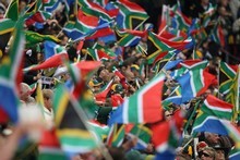 South Africa fans at Ellis Park stadium. Photo / Getty Images South Africa fans at Ellis Park stadium. Photo / Getty Images