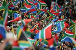 South Africa fans at Ellis Park stadium. Photo / Getty Images