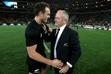 All Blacks' match-winner Israel Dagg is congratulated by coach Graham Henry. Photo / Getty Images All Blacks' match-winner Israel Dagg is congratulated by coach Graham Henry. Photo / Getty Images