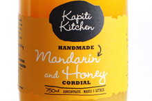 Kapiti Kitchen Mandarin and Honey Cordial. Photo / Babiche Martens Kapiti Kitchen Mandarin and Honey Cordial. Photo / Babiche Martens