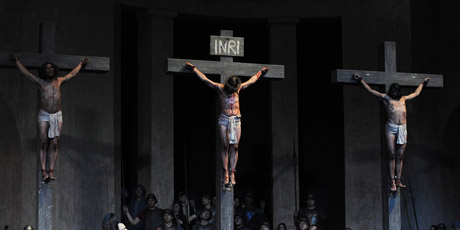 More than 2000 residents take part in the play every 10 years. Photo / APN