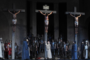 More than 2000 residents take part in the play every 10 years. Photo / APN