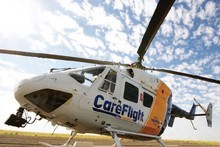A CareFlight air ambulance. A CareFlight air ambulance.