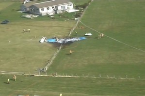 A pilot, four locals and four tourists have died in a skydiving plane crash. Photo / One News