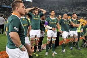 The Springboks finished the Tri-Nations with just one win from six matches. Photo / Getty Images