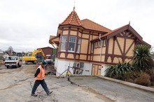 The former Kaiapoi Railway Station. Photo / Mark Mitchell The former Kaiapoi Railway Station. Photo / Mark Mitchell