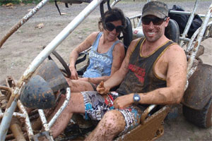 Mud sticks for the unwary in Rarotonga. Photo / Rachel Tiffen