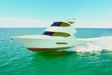 The 53 Enclosed Flybridge's pwerful lines will give it the presnece of a larger vessel while its roomy interior space makes it feel that way too. Photo / Supplied The 53 Enclosed Flybridge's pwerful lines will give it the presnece of a larger vessel while its roomy interior space makes it feel that way too. Photo / Supplied