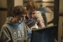 Jesse Eisenberg (L) and Joseph Mazzello in Columbia Pictures' 'The Social Network', due out in November. Photo / Supplied Jesse Eisenberg (L) and Joseph Mazzello in Columbia Pictures' 'The Social Network', due out in November. Photo / Supplied