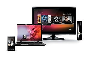 Microsoft's multi-device Zune service will go head-to-head with Apple's iTunes when the new Windows Phone 7 operating system is launched. Photo / Supplied