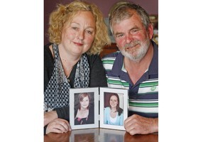 Lynne and Kerry Martin (above) lost their daughters Petria (left) and Rebecca in the tsunami. Photo / Christine Cornege