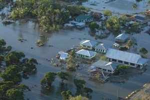 Devastation after the tsunami. Photo / NZDF