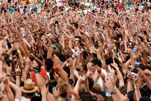 The crowd at Big Day Out 2010. Photo / Dean Purcell