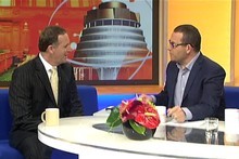 Prime Minister John Key talks with Paul Henry. Photo / TV One Prime Minister John Key talks with Paul Henry. Photo / TV One