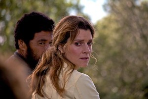 Psychiatric patient Arthur (Rawiri Paratene) and Margaret (Sara Wiseman) in The Insatiable Moon. Photo / Supplied