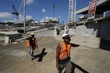 A sharp slowdown in construction has affected the latest Quarterly Survey of Business Opinion. Photo / Steven McNicholl A sharp slowdown in construction has affected the latest Quarterly Survey of Business Opinion. Photo / Steven McNicholl