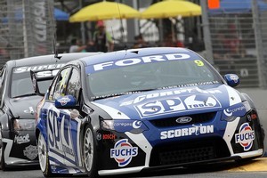 Kiwi V8 Supercar driver Shane Van Gisbergen thinks this weekend offers his best shot yet for a Mt Panorama win. Photo / Getty Images