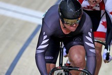 Simon van Velthooven finished fourth in the keirin but was awarded bronze after being impeded. Photo / Getty Images Simon van Velthooven finished fourth in the keirin but was awarded bronze after being impeded. Photo / Getty Images
