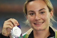 Silver medalist Nikki Hamblin. Photo / Getty Images Silver medalist Nikki Hamblin. Photo / Getty Images