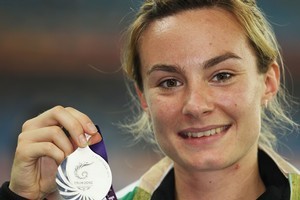 Silver medalist Nikki Hamblin. Photo / Getty Images