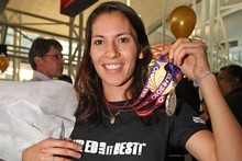 Squash double medallist Joelle King. Photo / Getty Images Squash double medallist Joelle King. Photo / Getty Images