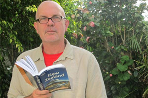 Guidebook author Brett Atkinson says part of researching is talking to tourists and locals alike. Photo / Supplied
