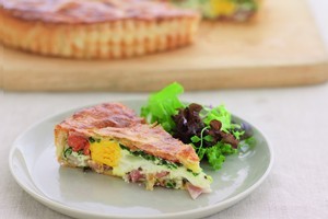 Food doesn't get much more comforting than a bacon and egg pie. Photo / Nick Tresidder