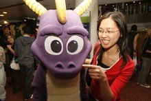 Spyro the dragon at Armageddon expo 2006. Photo / NZ Herald Spyro the dragon at Armageddon expo 2006. Photo / NZ Herald