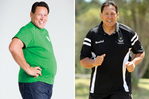 Buck Shelford sheds the weight. Photos / Supplied, Janna Dixon
