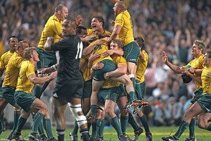 The Wallabies 26-24 victory against the All Blacks was just their second under Robbie Deans. Photo / Getty Images