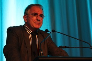 Brent Impey at the SPADA conference. Photo / herald.co.nz
