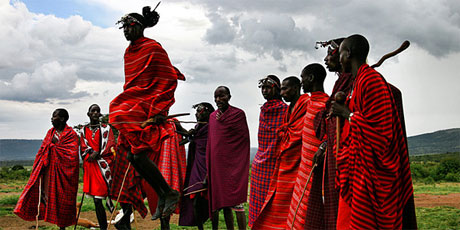 The Masai seem like elegant figures painted with two strokes of a brush - one red, one black - on to the Kenyan landscape. Photo / Creative Commons image by Dmitri1999 at en.wikipedia