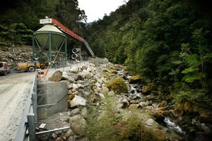The portal, or mine entrance, of the Pike River Coal mine. Photo / NZ Herald
