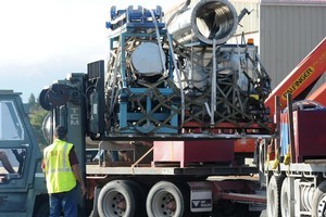 The GAG unit uses inert gases to displace oxygen and starve any fires. Photo / NZPA