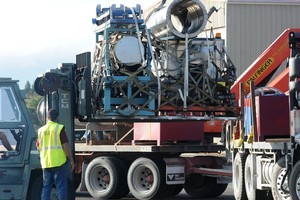 The GAG unit uses inert gases to displace oxygen and starve any fires. Photo / NZPA