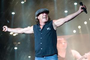Brian Johnson showed yet again that he is the ringmaster of the AC/DC circus. Photo / Mark Mitchell