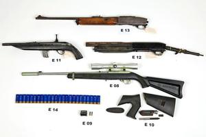 Firearms seized during Operation Foiled. Photo / Supplied