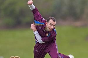 Wellington bowler Andy McKay has been named in the New Zealand squad for the one-day series against Bangladesh. Photo / Paul Estcourt