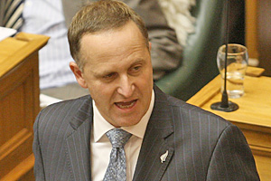 John Key was forced to defend himself in Parliament yesterday after opposition MPs grilled him on an apparent GST flip-flop. Photo / Getty Images