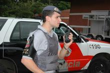 Tait Electronics' business development manager Hamish Wiig beat the competition to sell digital radios to the police in Sao Paulo. Photo / Supplied Tait Electronics' business development manager Hamish Wiig beat the competition to sell digital radios to the police in Sao Paulo. Photo / Supplied