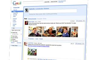 Gmail users are able to post Facebook-style status updates with Google's new 'Buzz' feature.