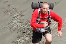 Rob Orchard trains for the Sahara Desert race in Himatangi Beach sand dunes. Photo / Mark Mitchell Rob Orchard trains for the Sahara Desert race in Himatangi Beach sand dunes. Photo / Mark Mitchell